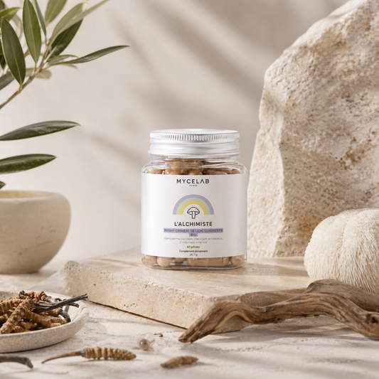 L'Alchimiste - Reishi, Crinière de Lion, Cordyceps Bio - 60 gélules